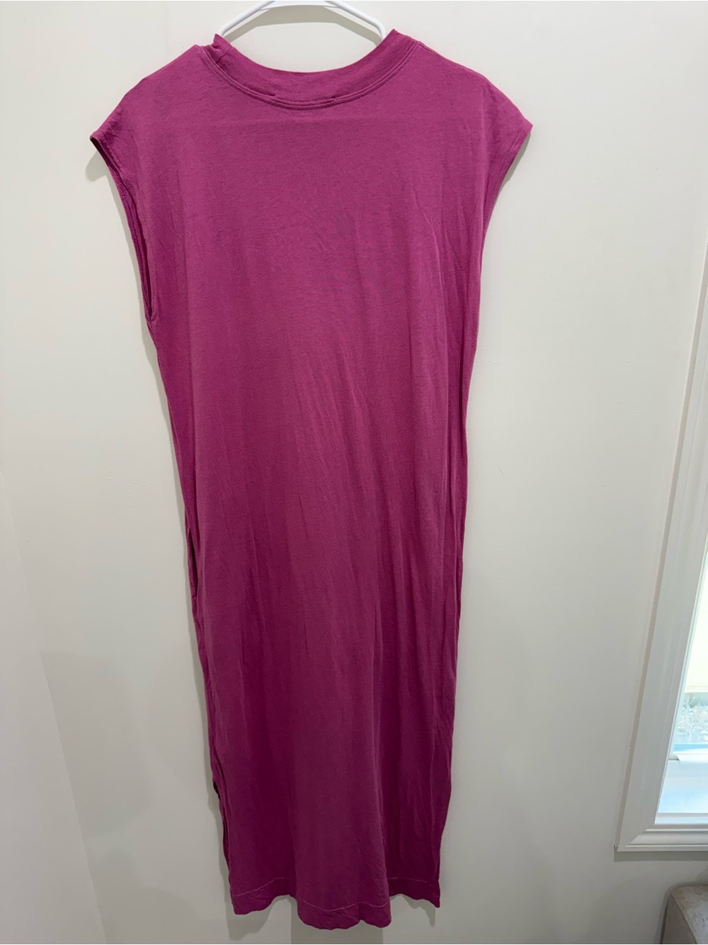 Free People FP Beach T-Shirt Midi Dress Pink Size S - Picture 6 of 10